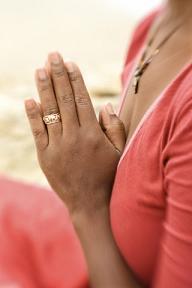 Praying woman